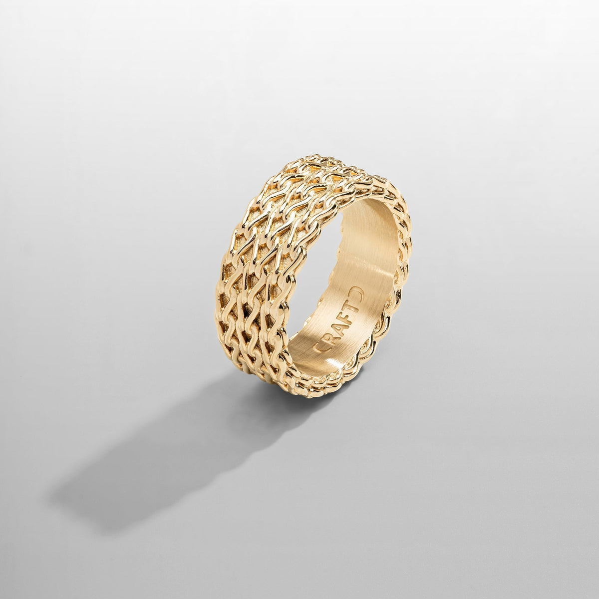 Anillo Apilado de Cuerda (Oro)
