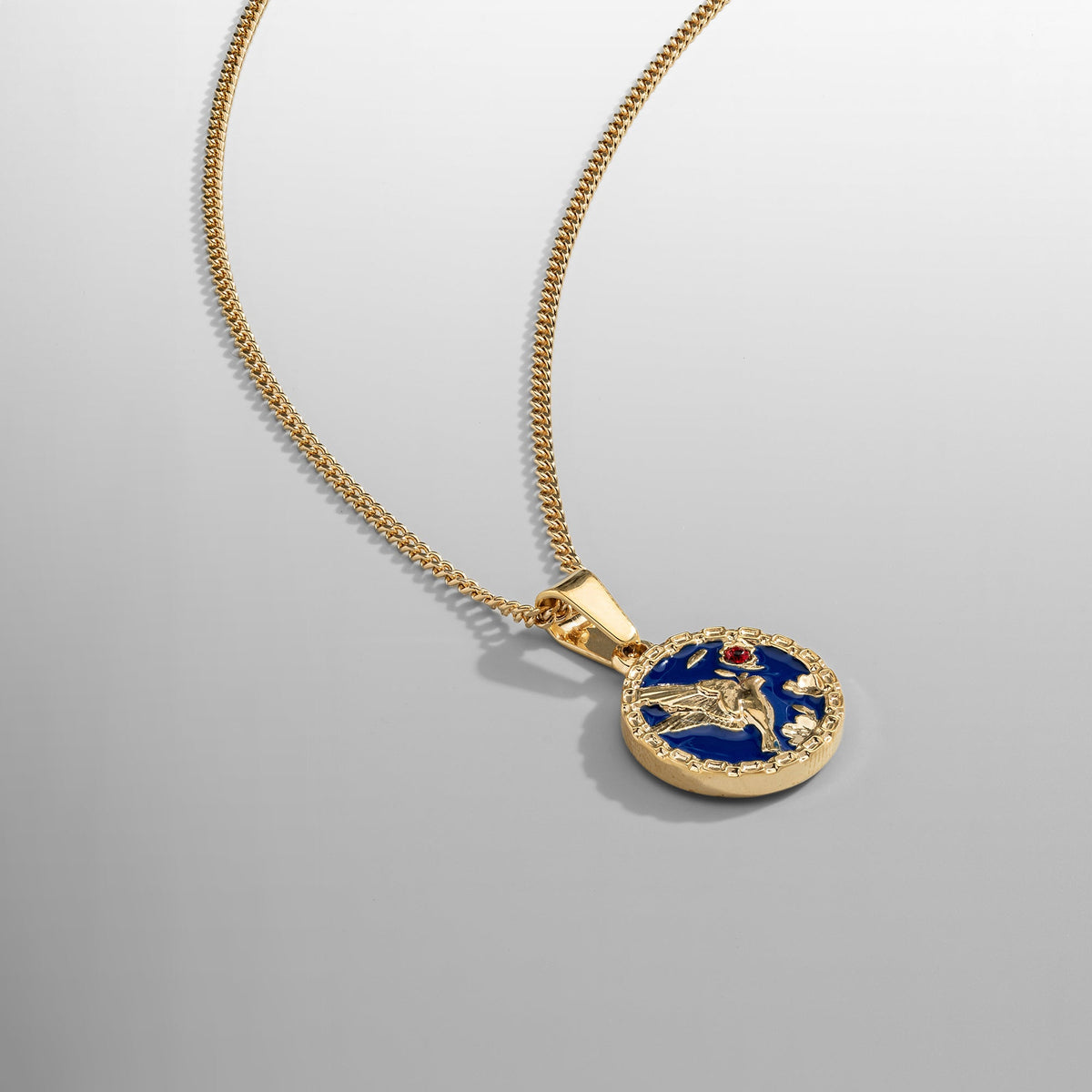 Colgante de Esmalte Golondrina (Oro)