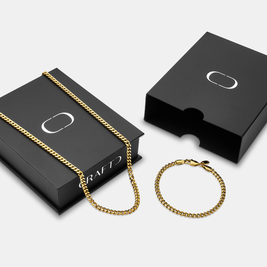 Set de regalo cubano 4mm (oro)