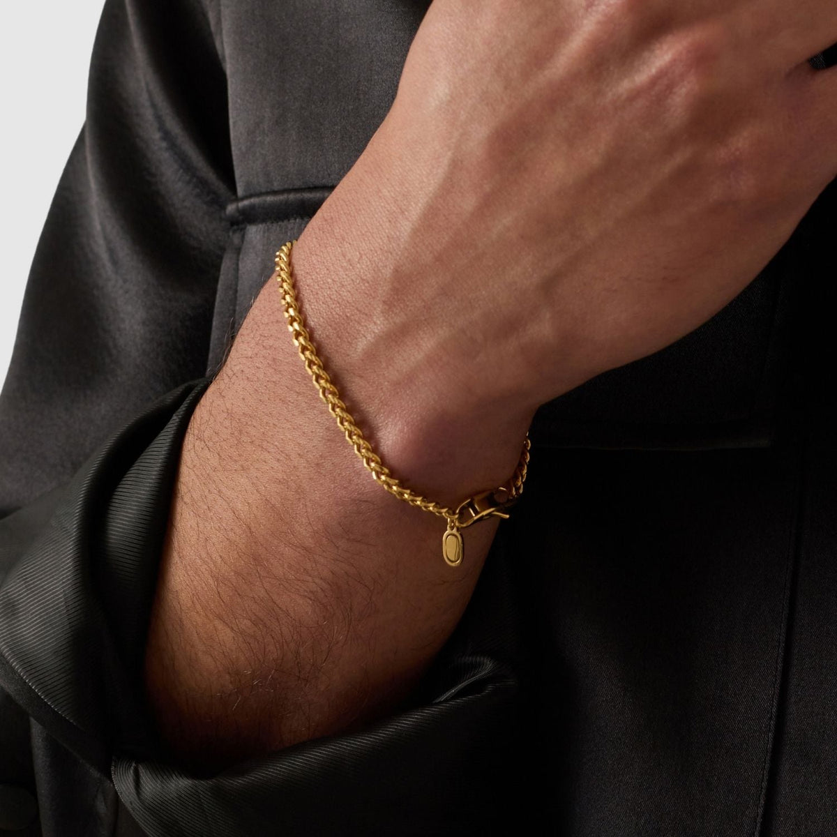 Pulsera de Trigo (Oro) 3mm