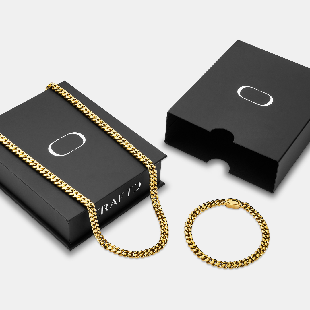 Set de regalo cubano 6mm (oro)