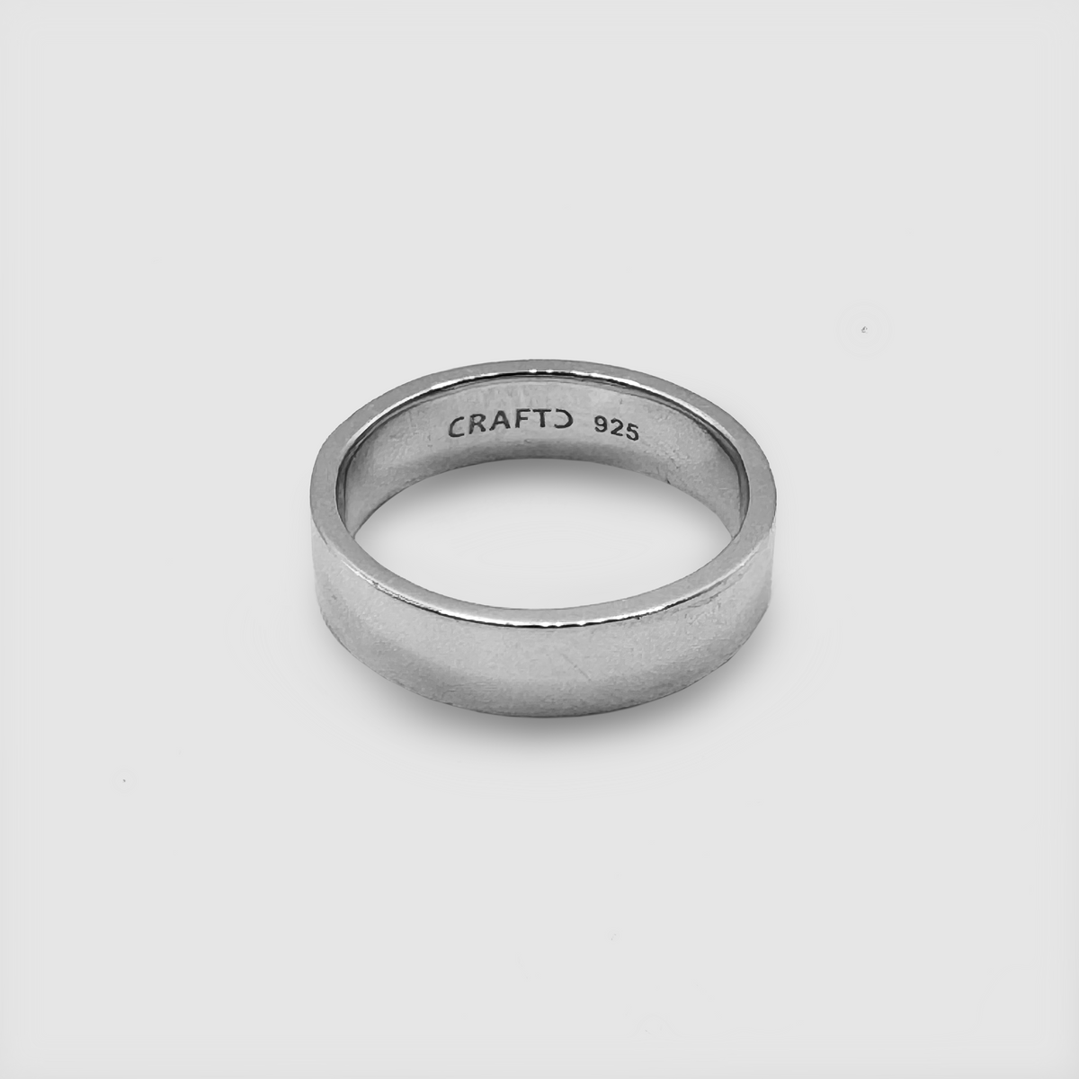 Anillo Banda Plano (Plata Esterlina) 6mm