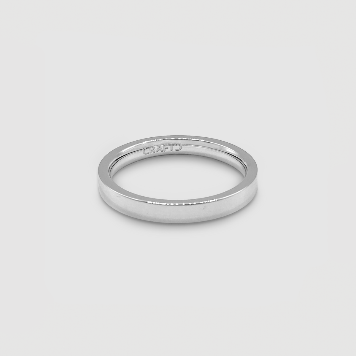 Anillo de Banda Plana (Plata) 3mm