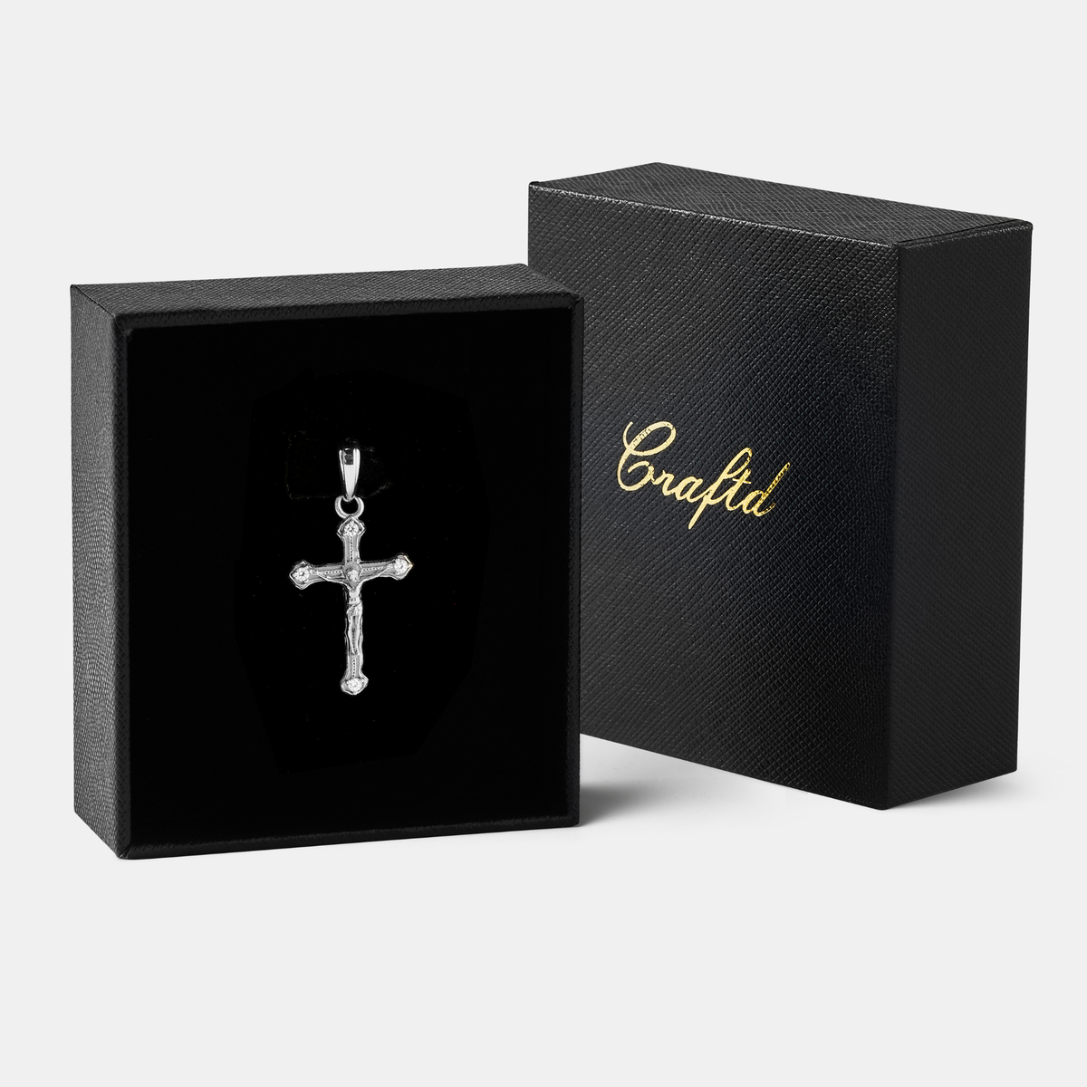 Crucifijo derretido (Plata) | Plata esterlina