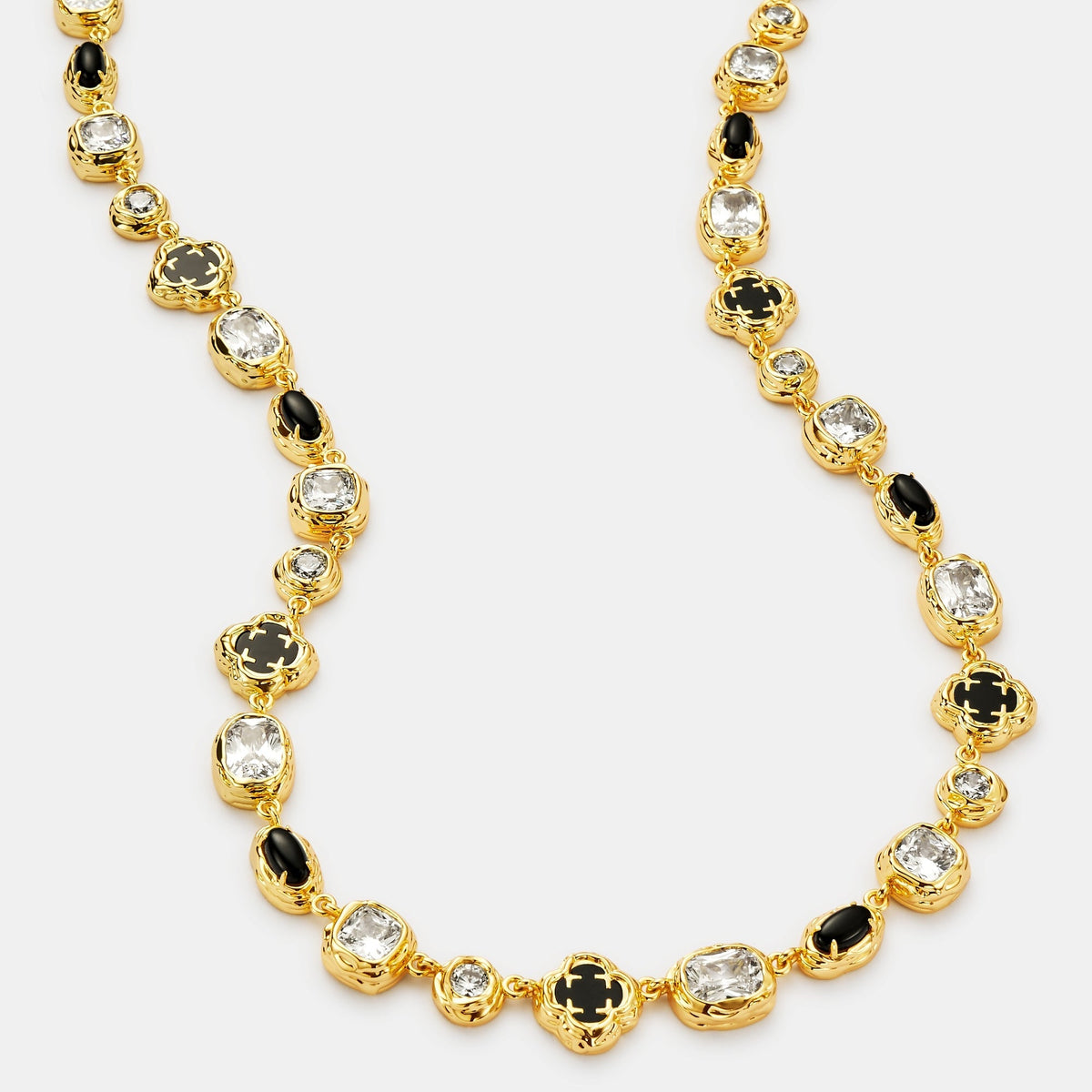 Collar de Piedra Ónix Derretida (Oro)
