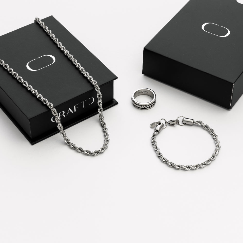 Juego de Regalo de Cuerda (Plata)