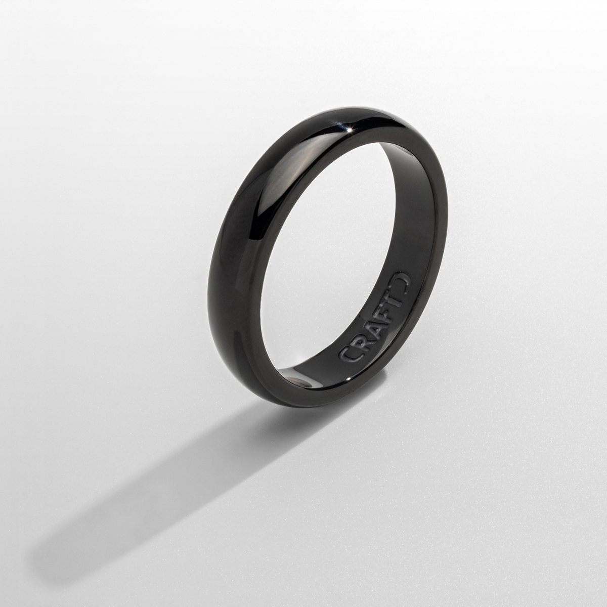 Anillo de banda redonda (Negro) 5mm