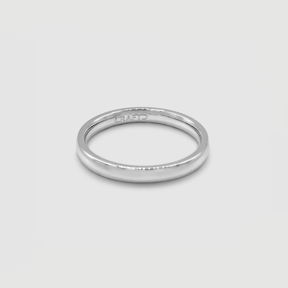 Anillo de Banda Redonda (Plata) 3mm