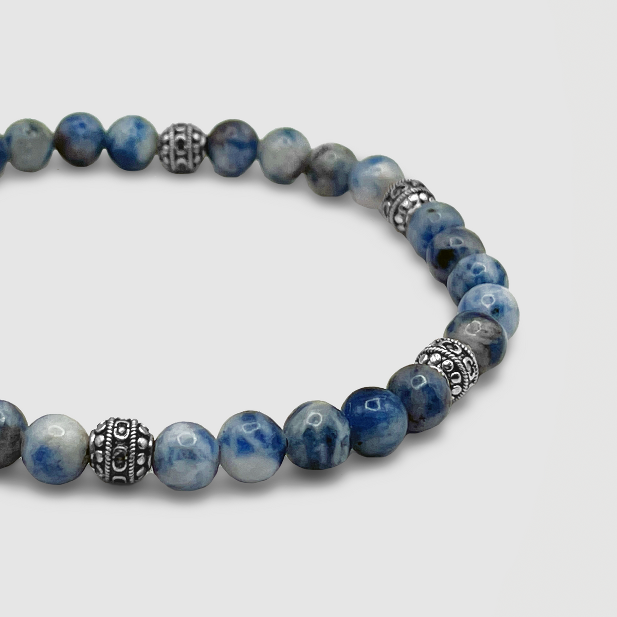 Pulsera de Piedra Sodalita (Plata)