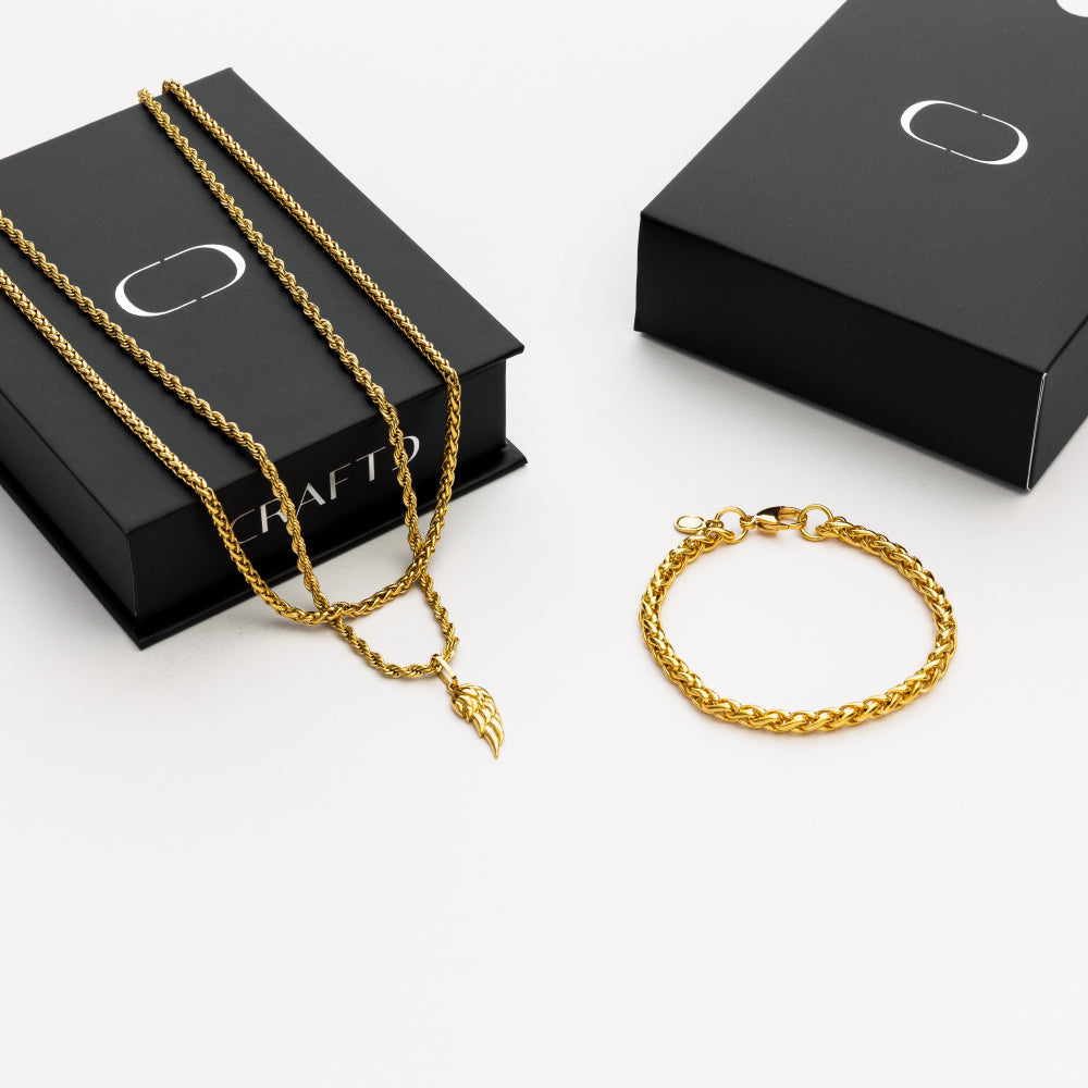 Juego de Regalo de Alas (Oro)