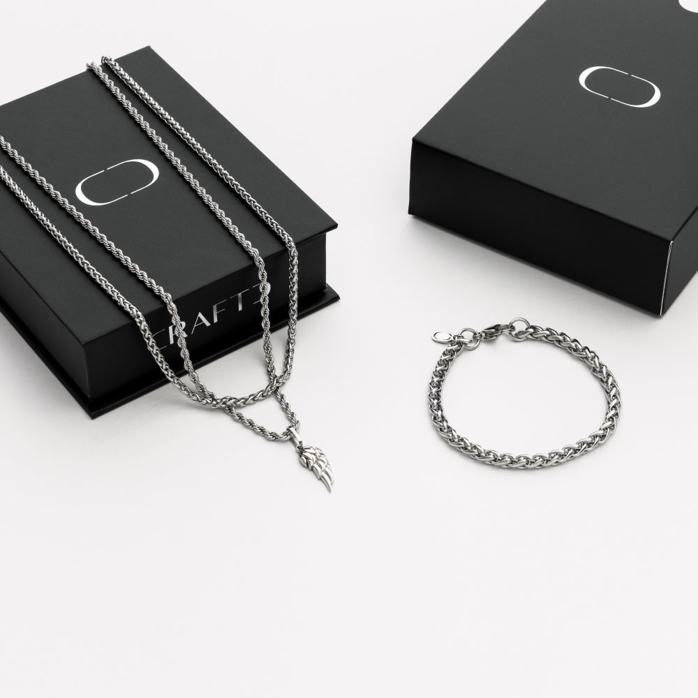 Juego de Regalo de Alas (Plata)