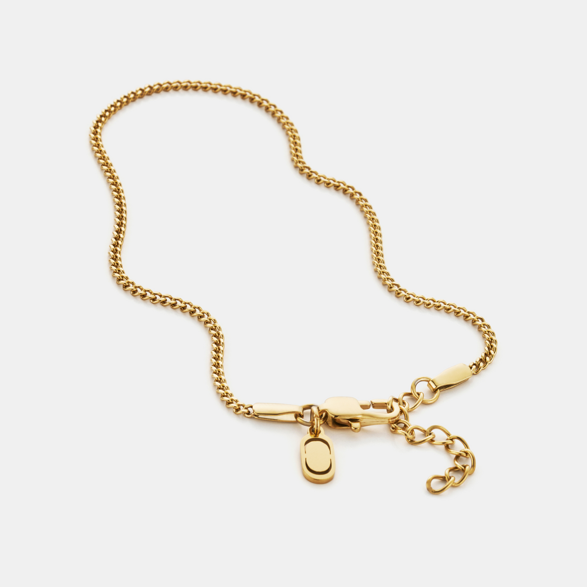 Pulsera curb (oro) 2mm