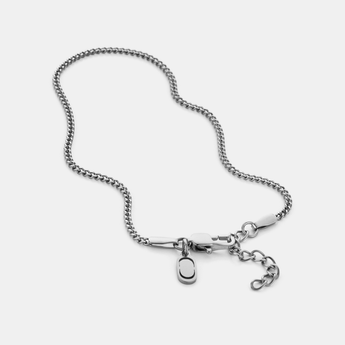 Pulsera curb (plata) 2mm