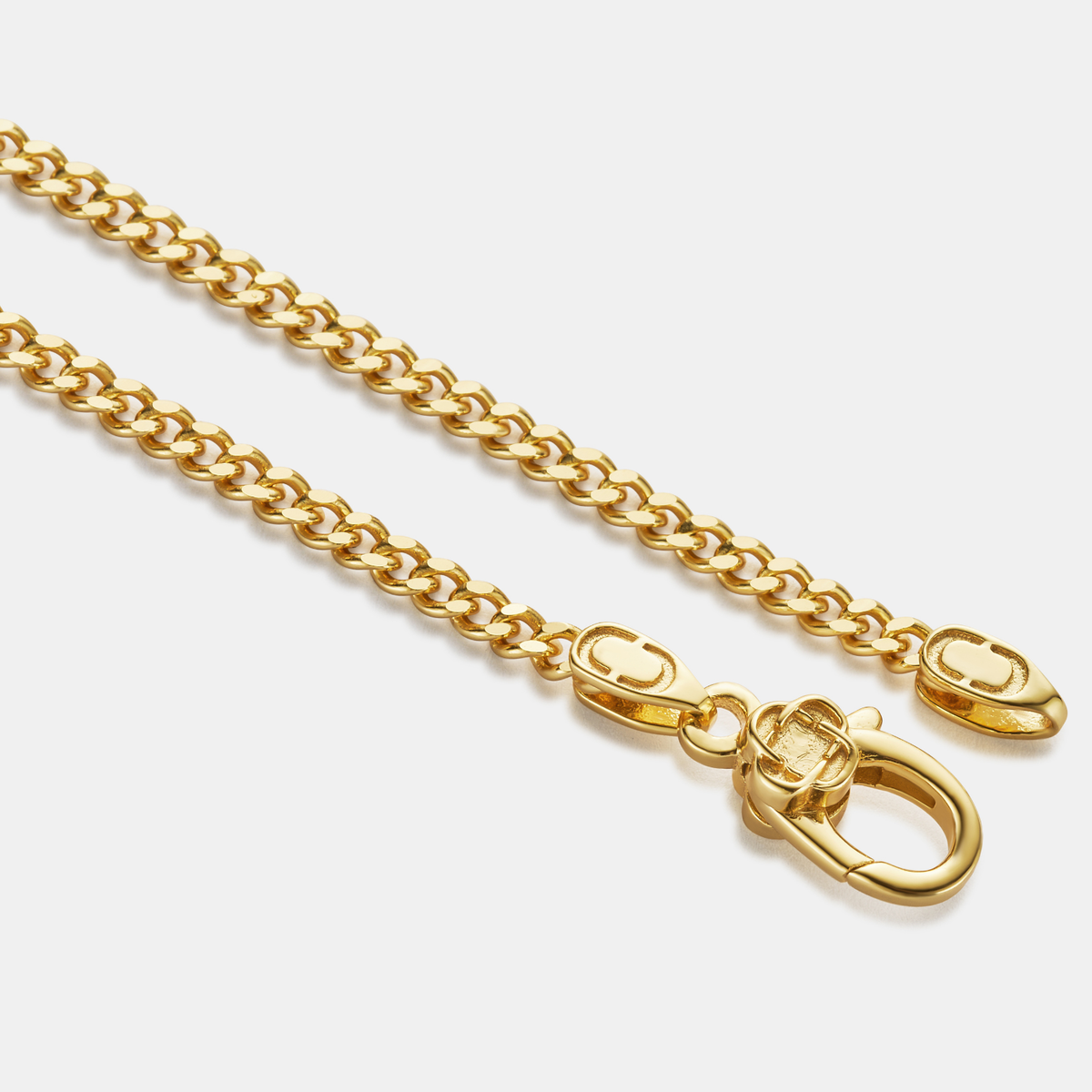 Cubano (Oro de 18 quilates) 2mm | Plata esterlina