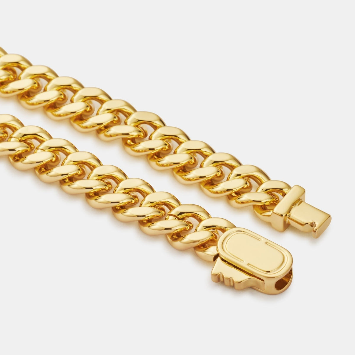 Pulsera Cubana de Esmeralda (Oro) 6mm
