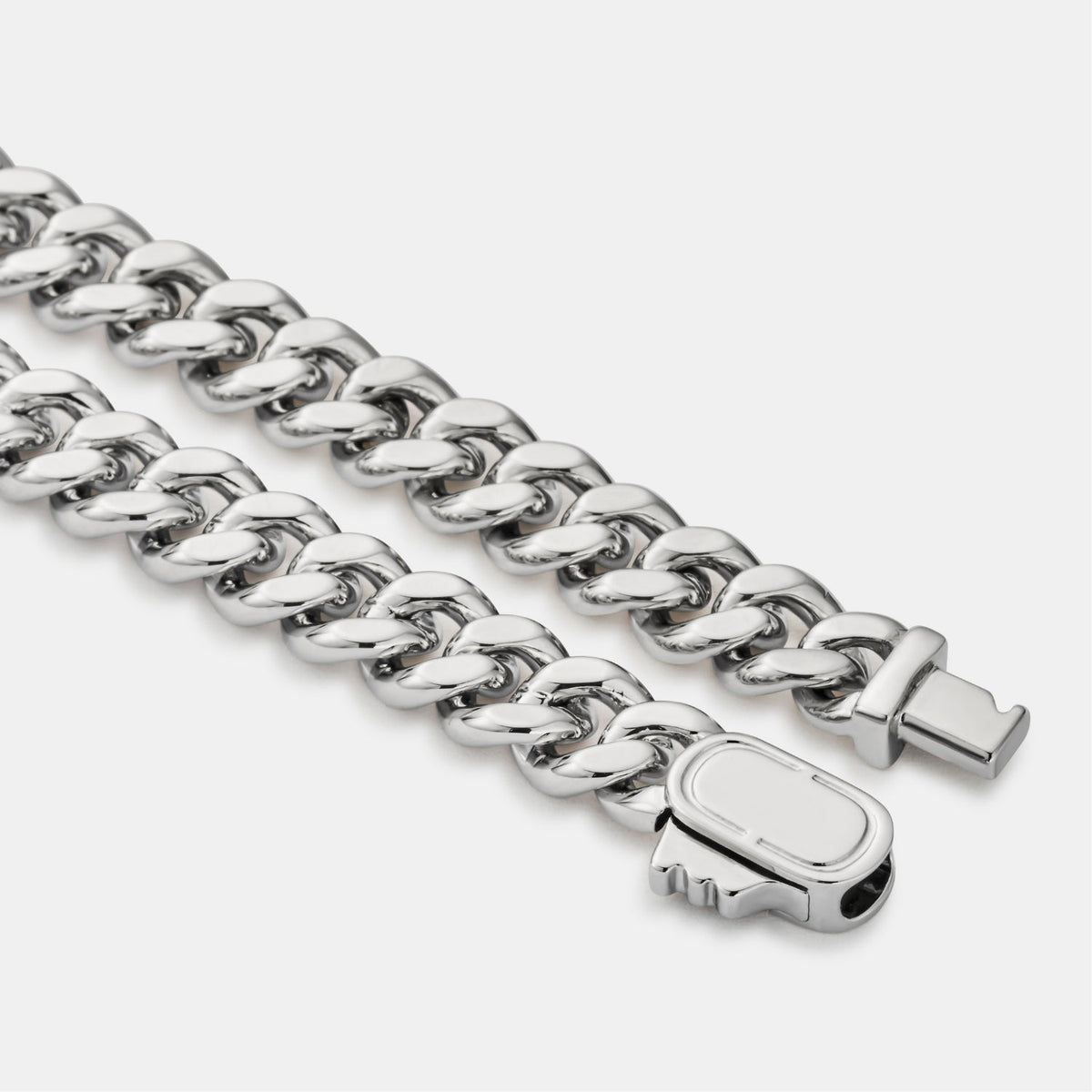 Pulsera Cubana de Esmeralda (Plata) 6mm