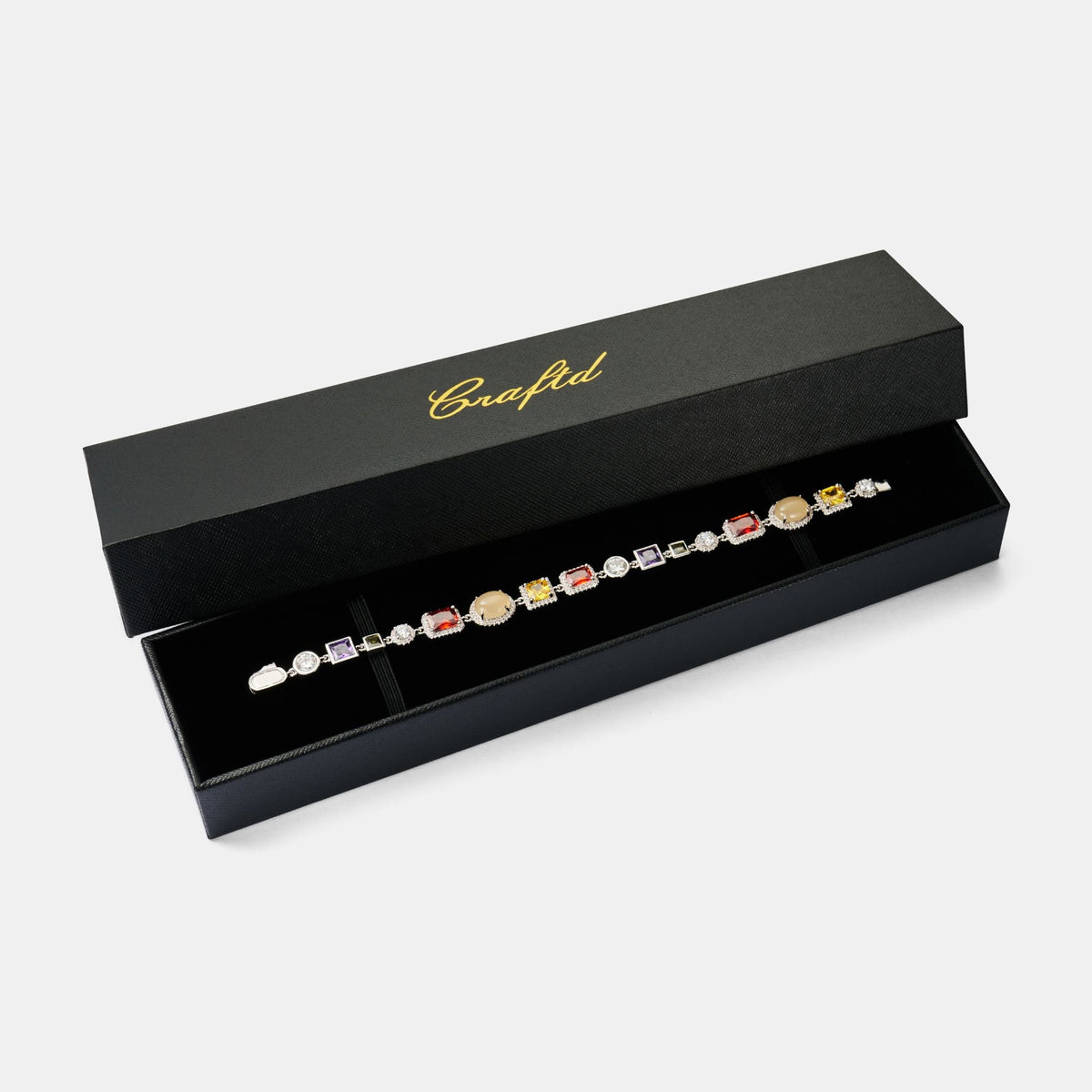 Pulsera de Piedras Preciosas (Plata)