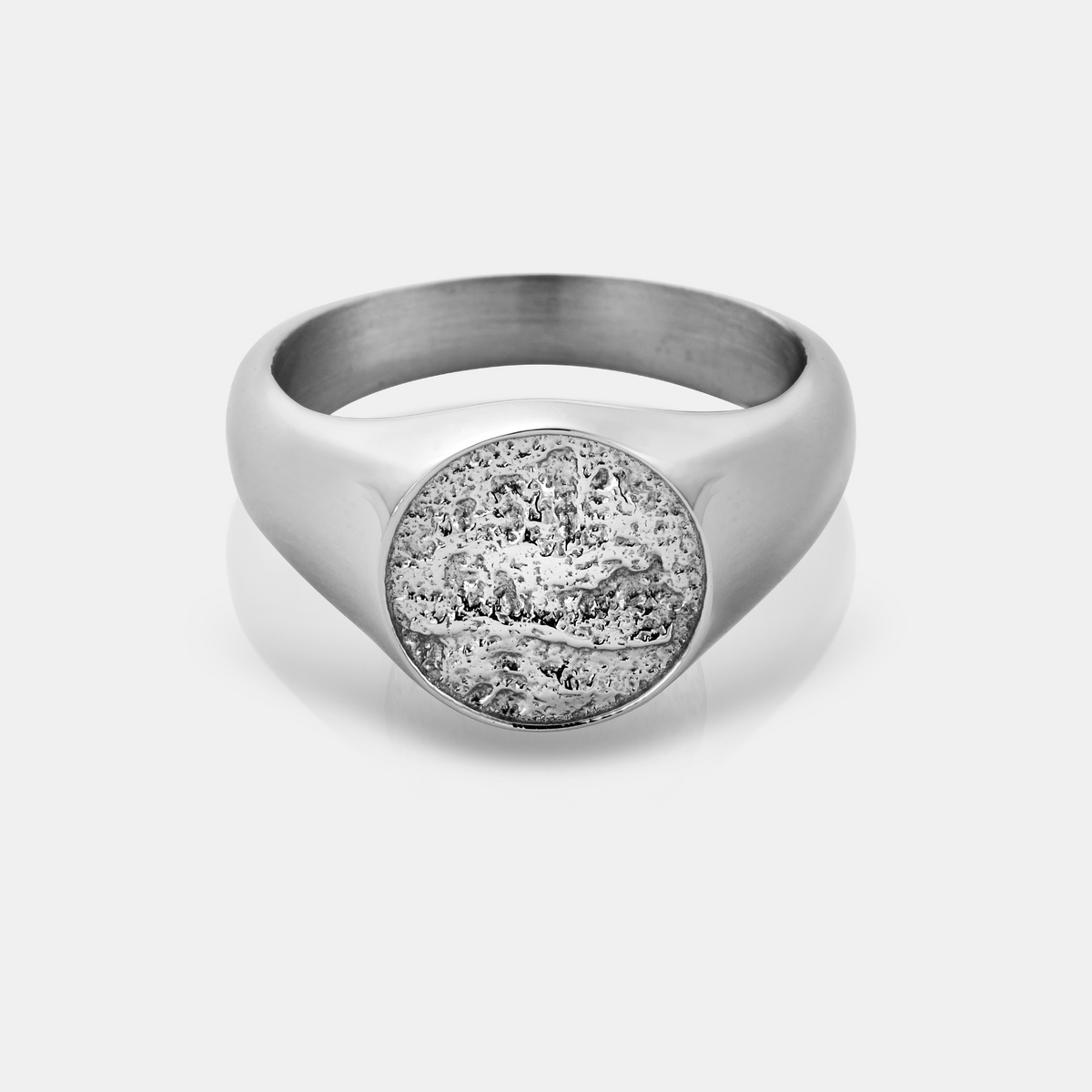Anillo Sello Martillado (Plata)