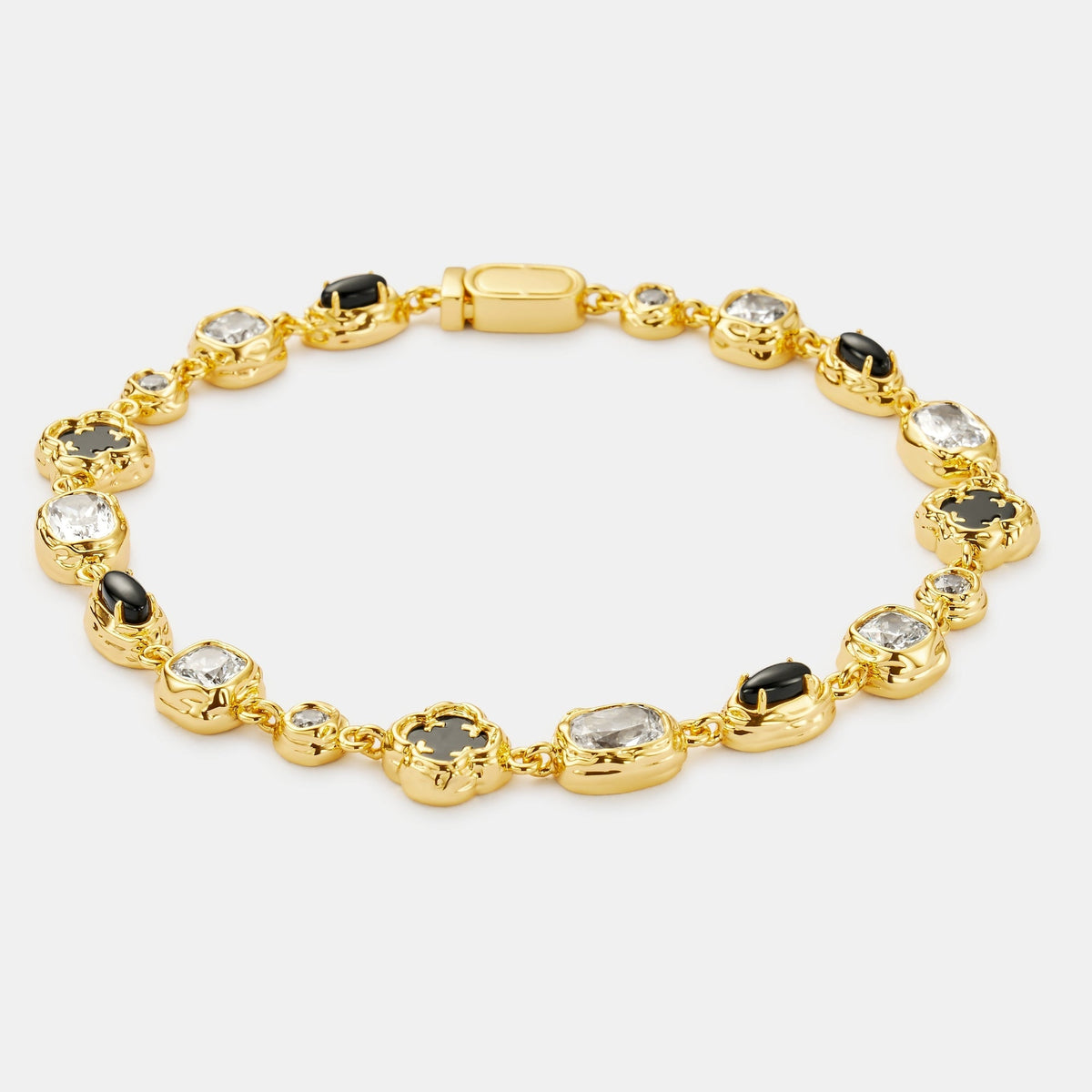 Pulsera de Piedra Ónix Derretida (Oro)