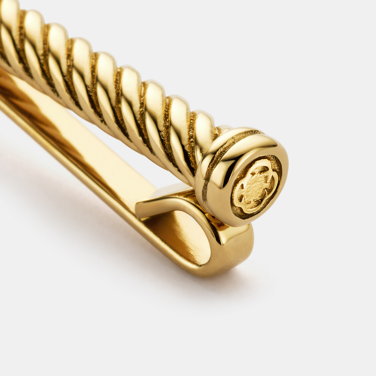 Clip de Corbata de Cuerda (Oro)