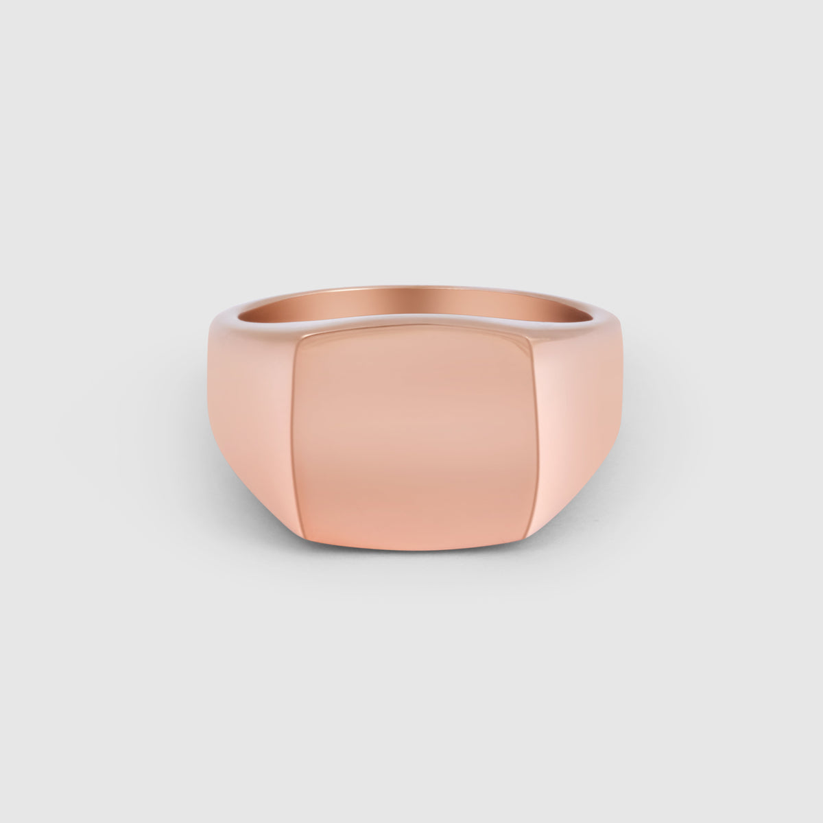 Anillo Sello Cuadrado (Oro Rosa)