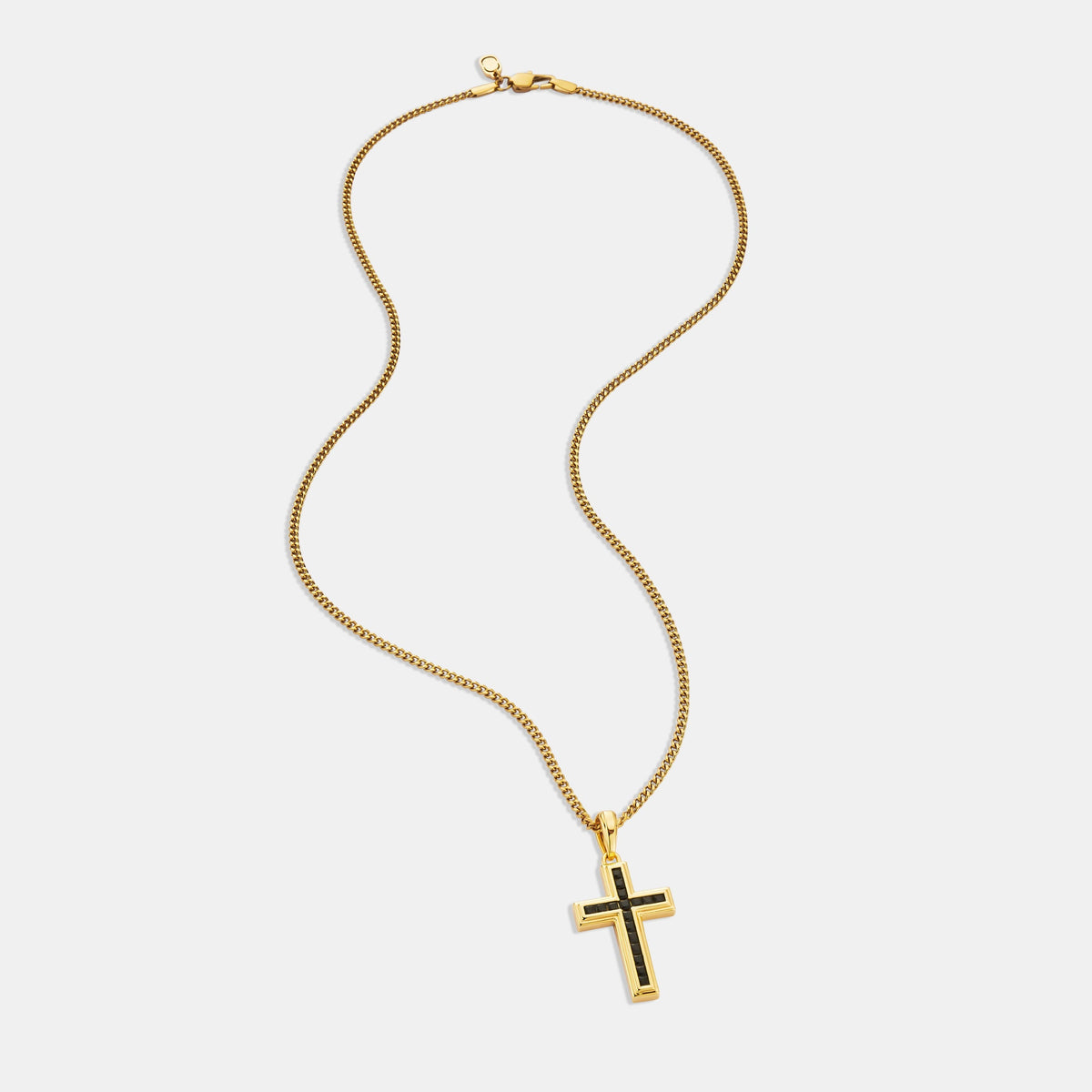 Cruz de Piedra Ónix (Oro)