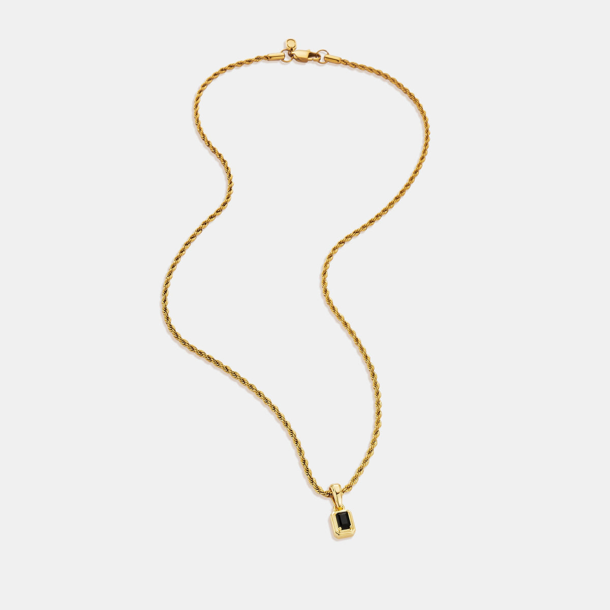 Rectángulo de Piedra Ónix Mini (Oro)
