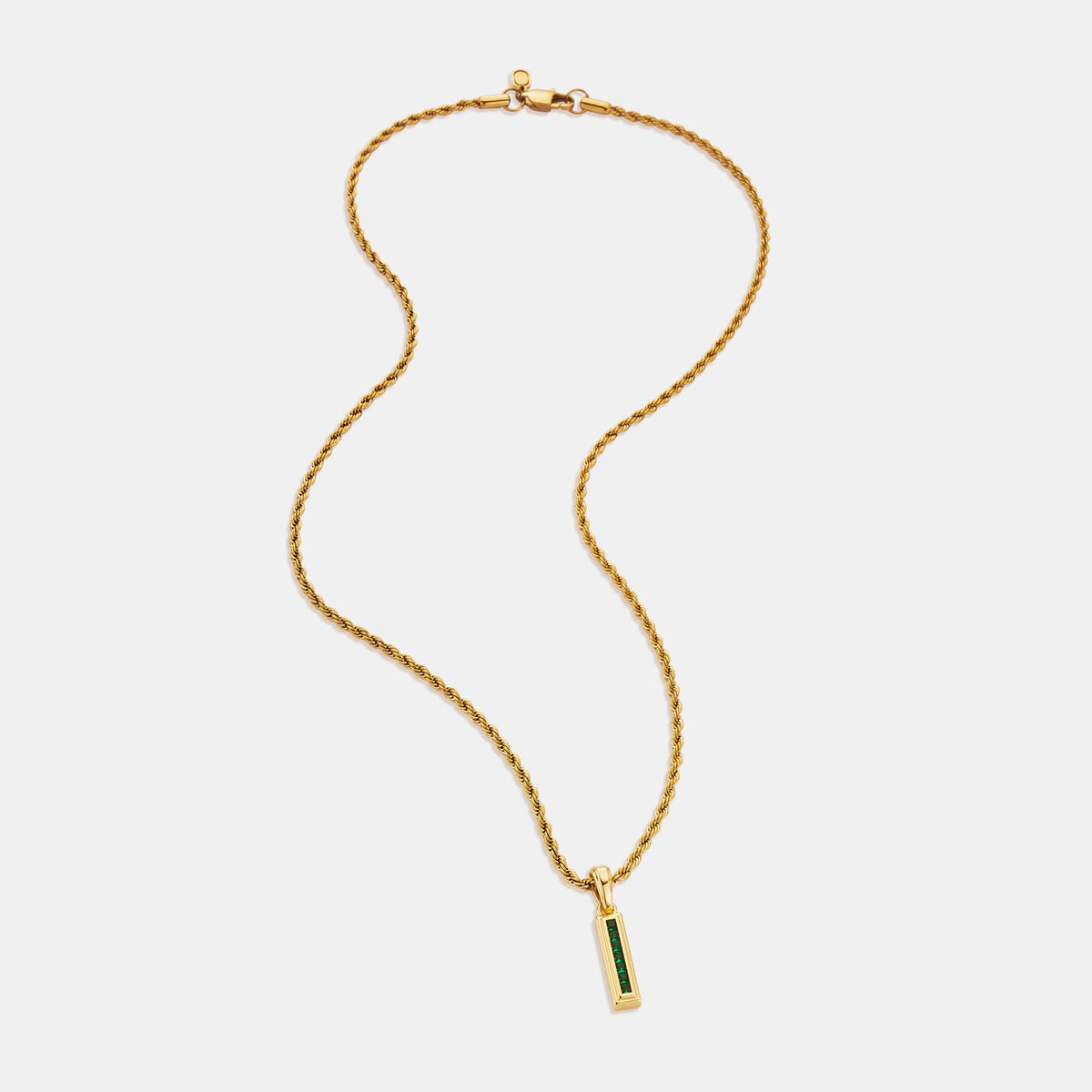 Tótem de Piedra Esmeralda Mini (Oro)
