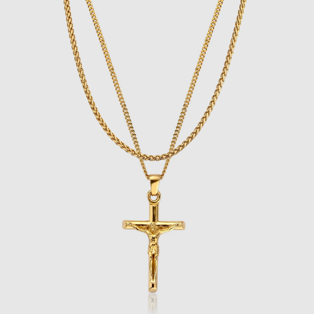 Conjunto Crucifijo (Oro)