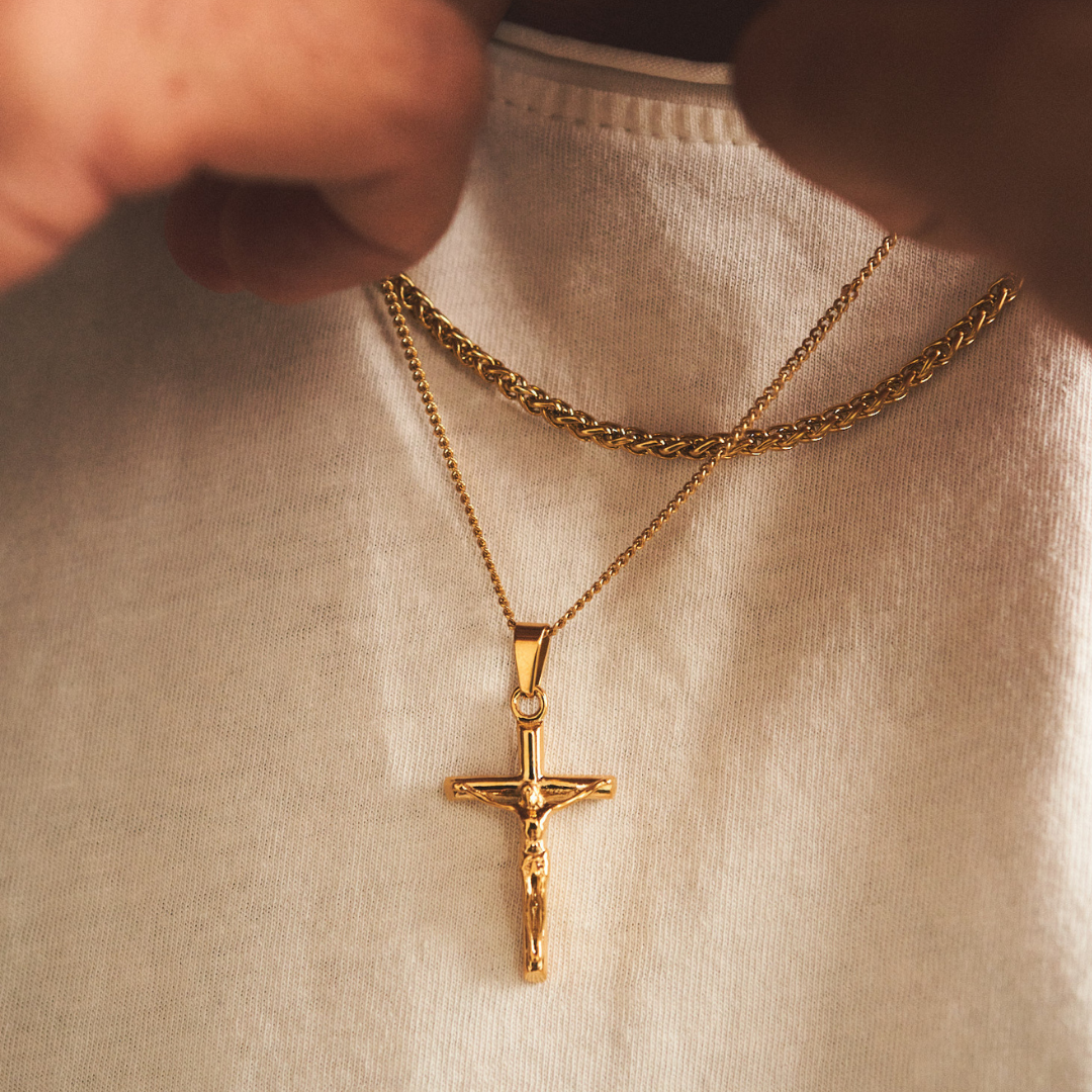 Conjunto Crucifijo (Oro)