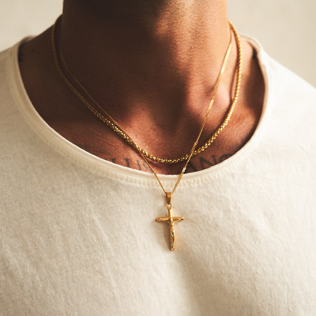 Conjunto Crucifijo (Oro)