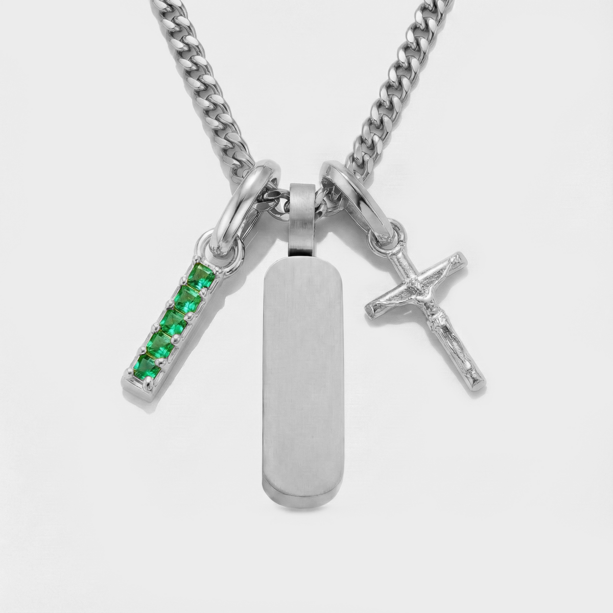 Crea Tu Propio Colgante (Plata) | Piedra Esmeralda