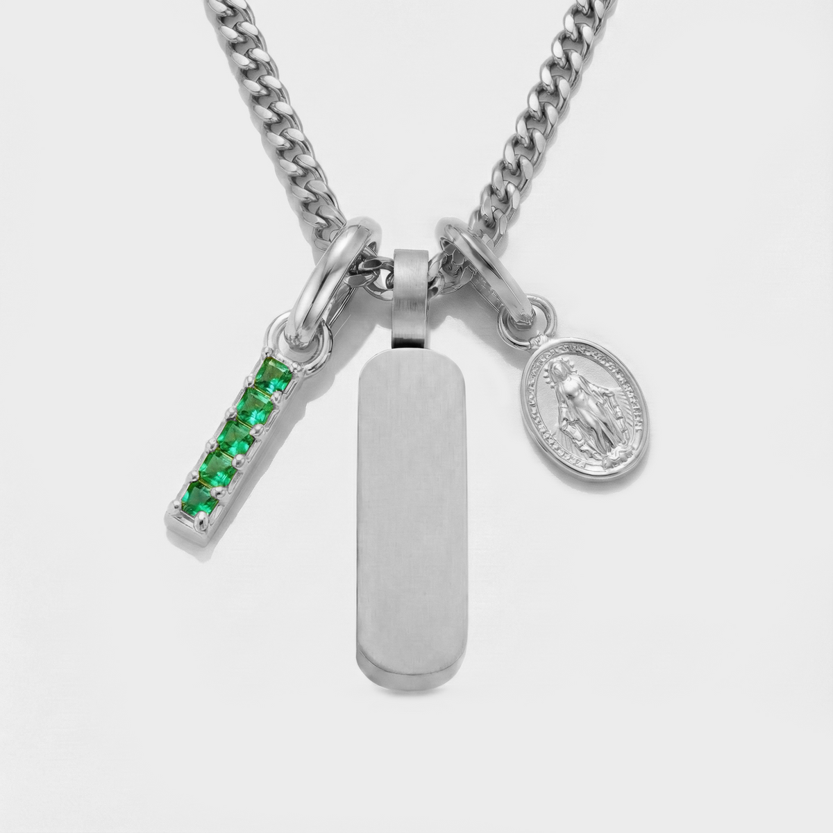 Crea Tu Propio Colgante (Plata) | Piedra Esmeralda