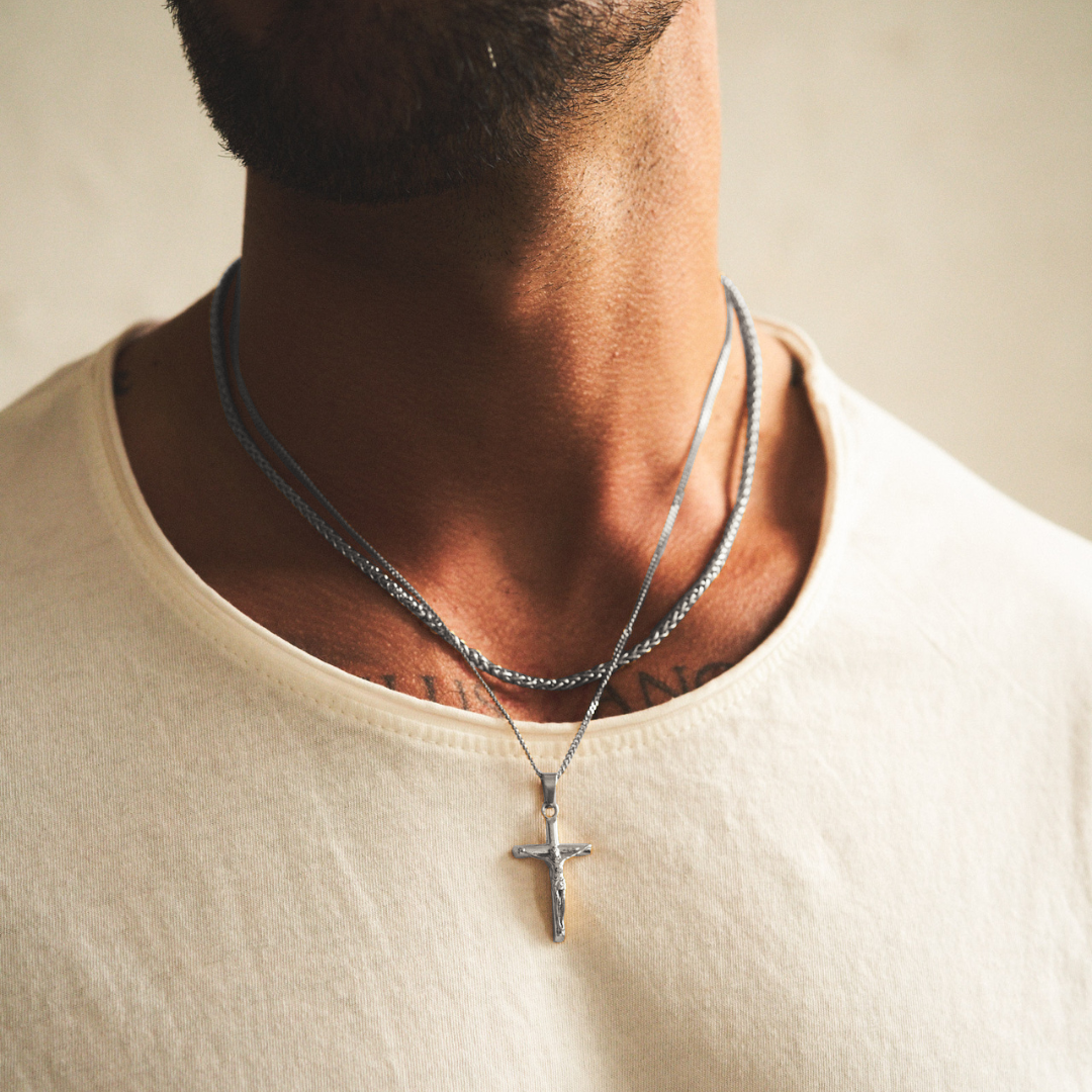 Conjunto de Crucifijo (Plata)