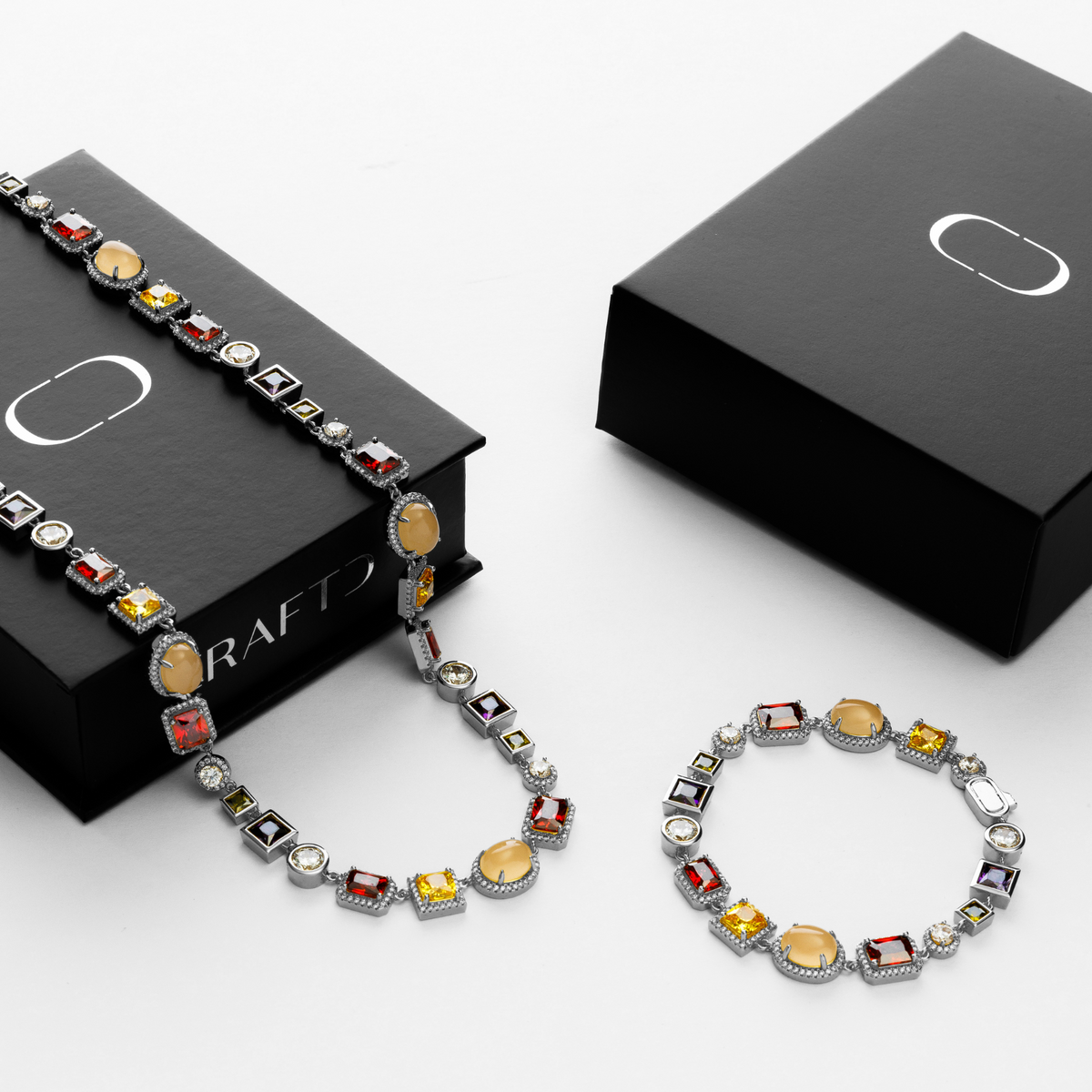 Juego de Regalo de Piedras Preciosas (Plata)