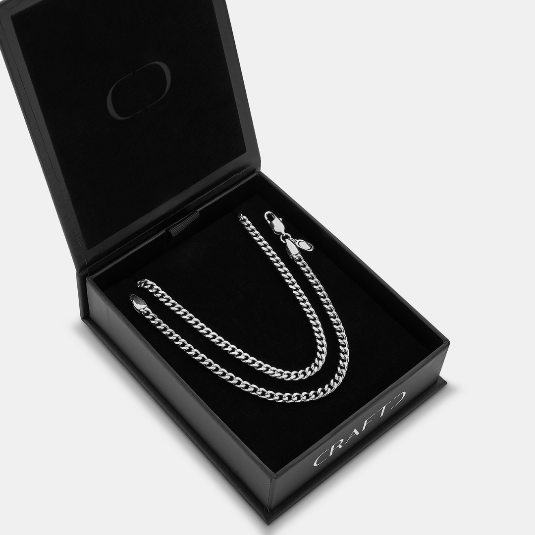 Set de regalo cubano 4mm (plata)