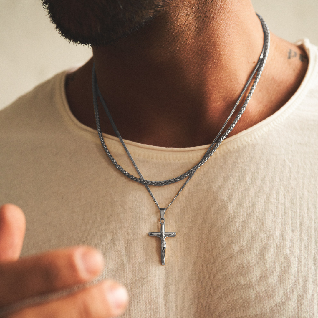 Conjunto de Crucifijo (Plata)