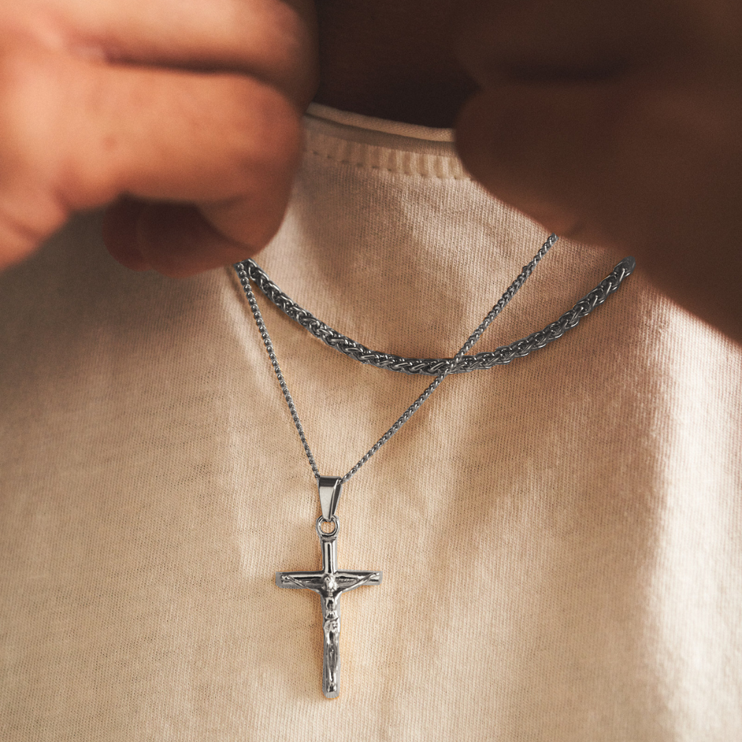 Conjunto de Crucifijo (Plata)
