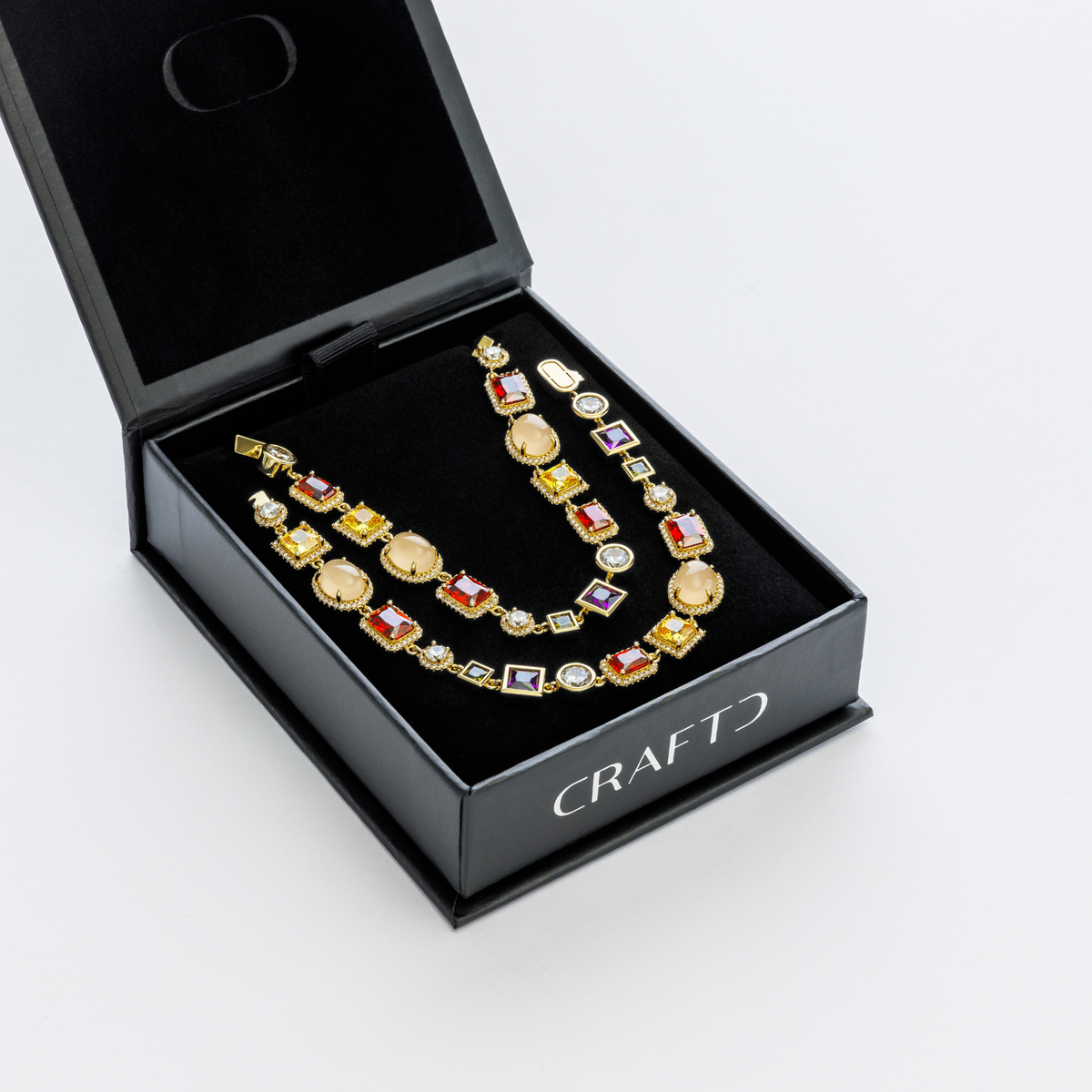 Juego de Regalo de Piedras Preciosas (Oro)