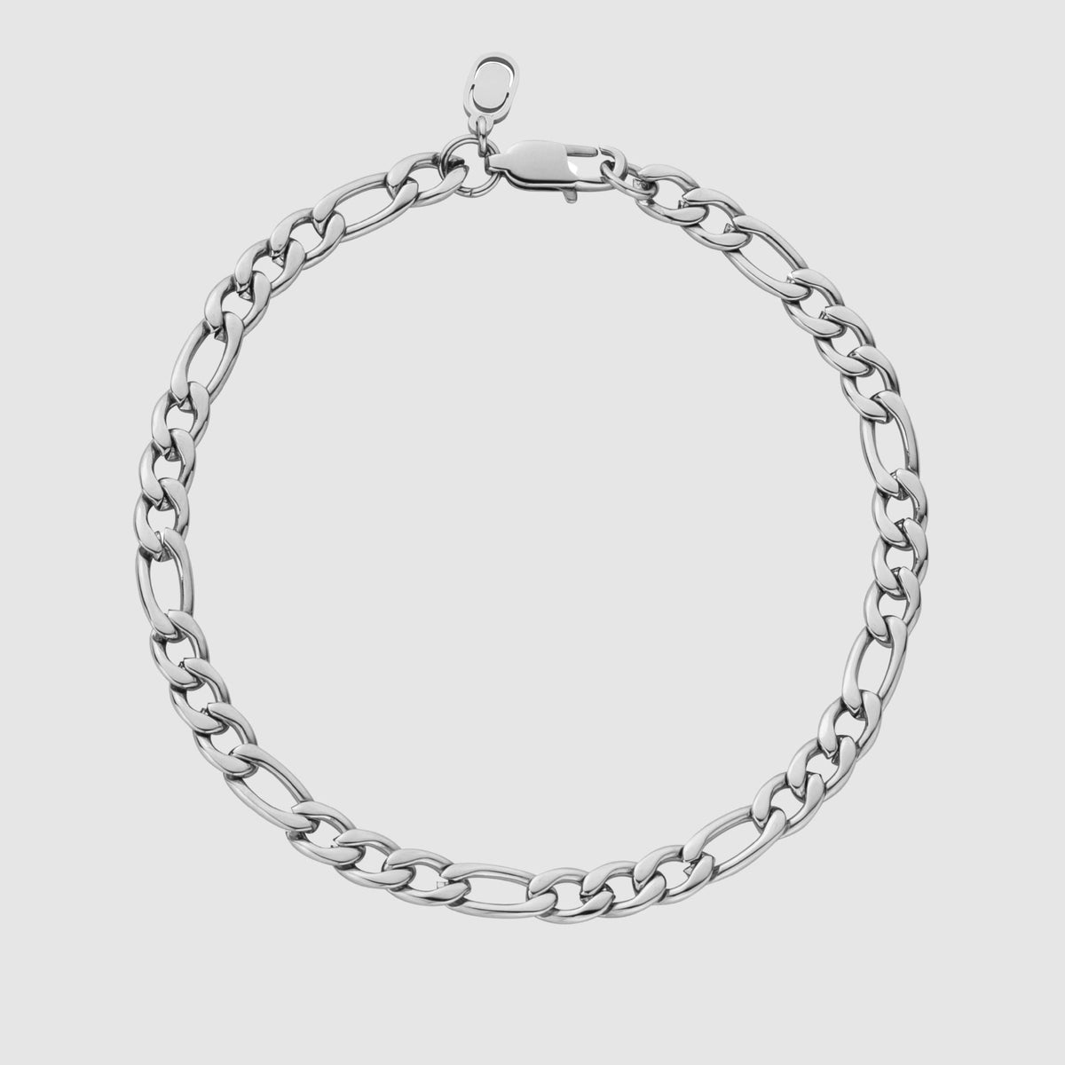 Pulsera Figaro (Plata) 5mm