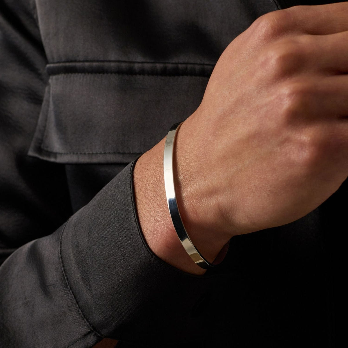 Brazalete Clásico 5mm (Plata)