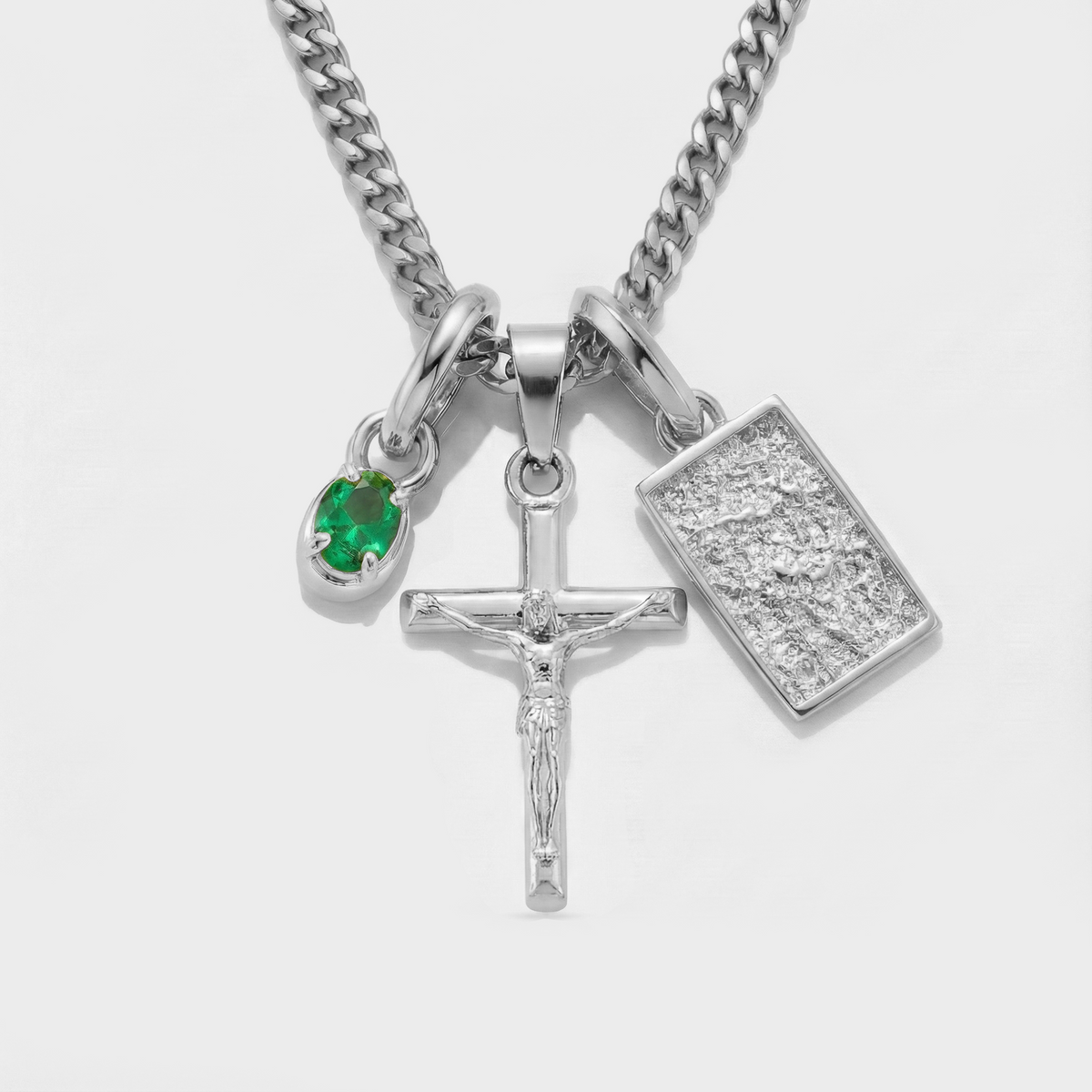 Crea Tu Propio Colgante (Plata) | Piedra Esmeralda