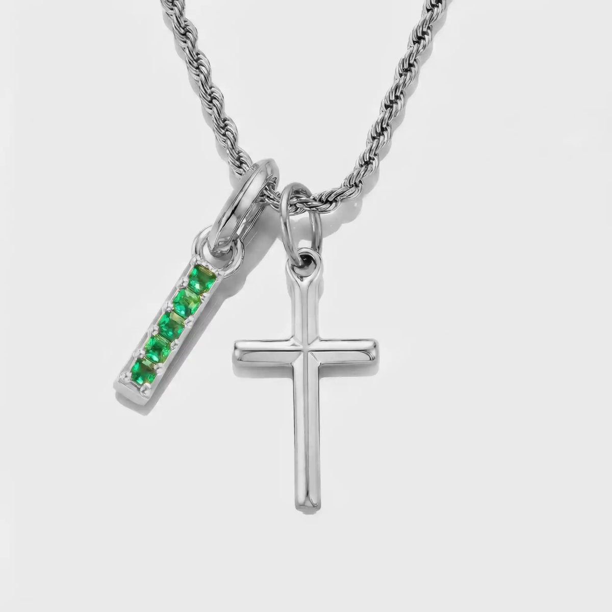 Crea Tu Propio Colgante (Plata) | Piedra Esmeralda