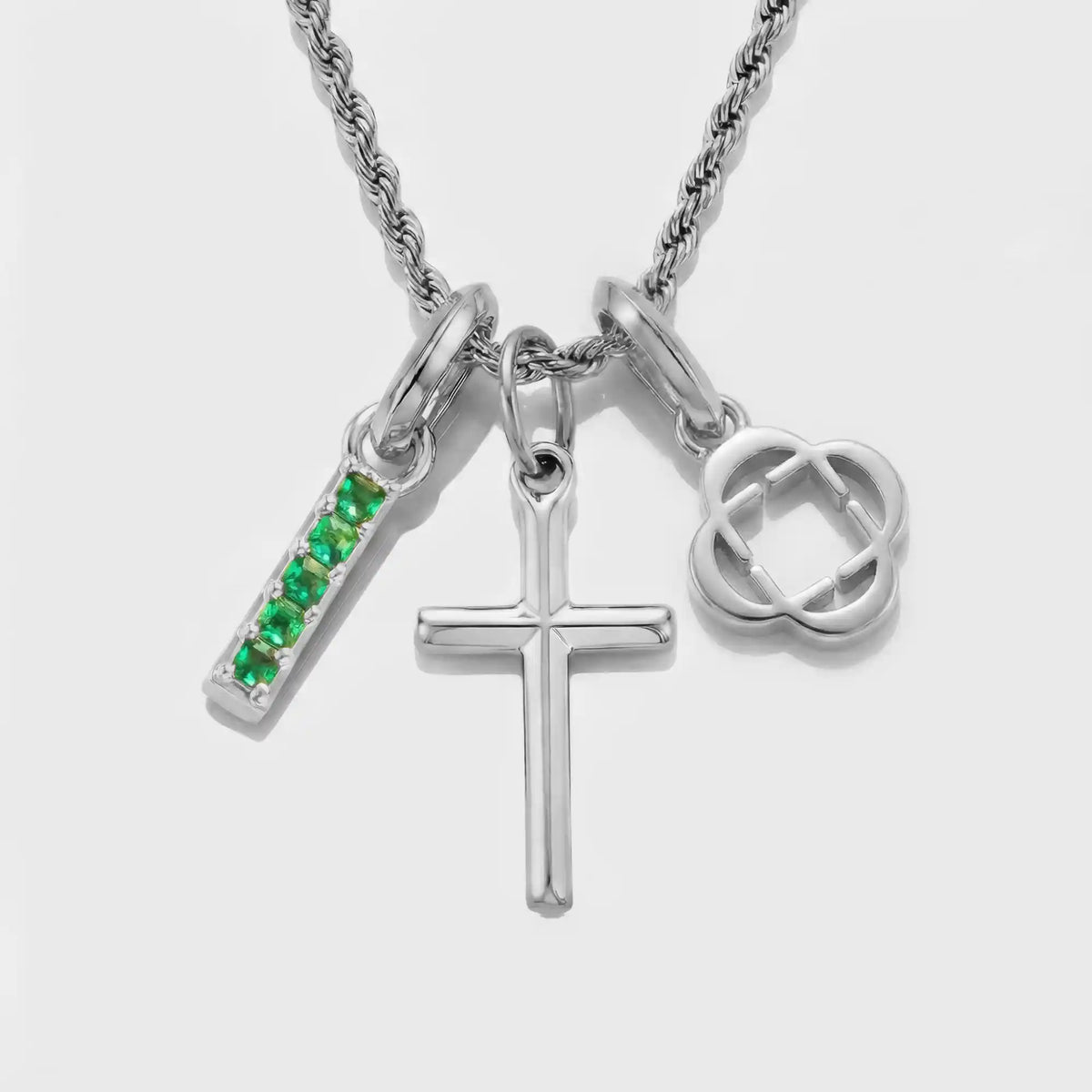 Crea Tu Propio Colgante (Plata) | Piedra Esmeralda