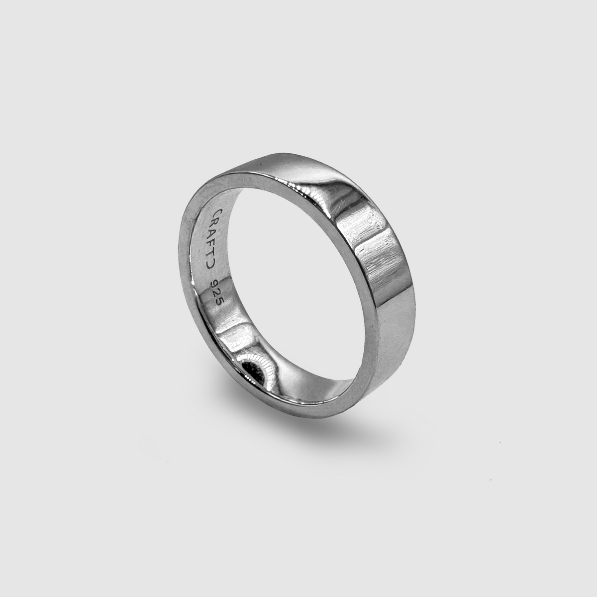 Anillo Banda Plano (Plata Esterlina) 6mm