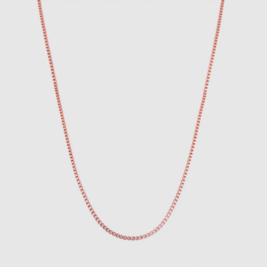 Cadena de Caja (Oro Rosa) 2mm