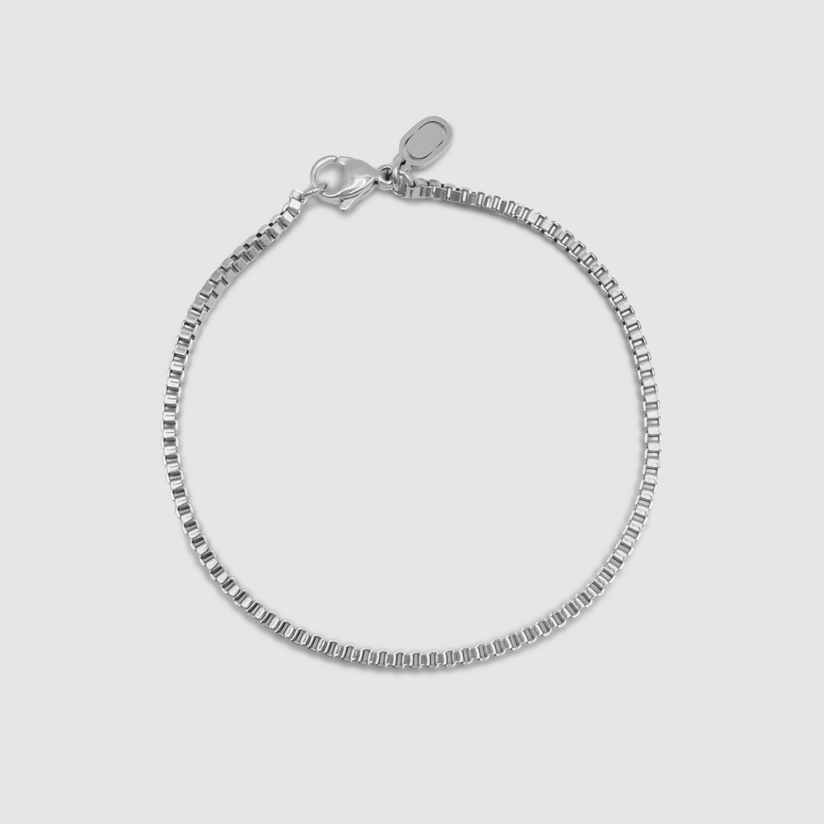 Pulsera de caja (Plata) 2mm