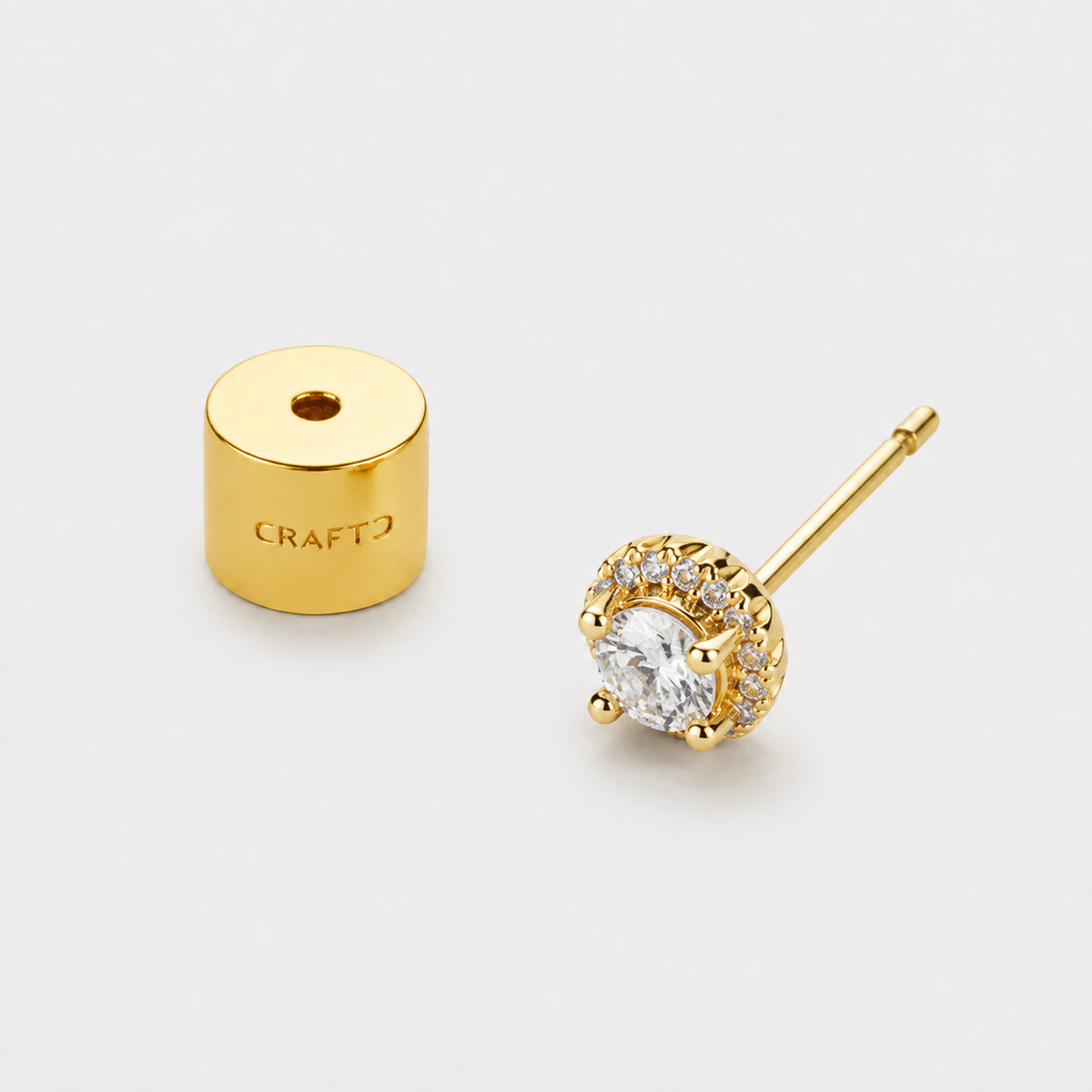 Small Diamond Stud Earring (Gold)