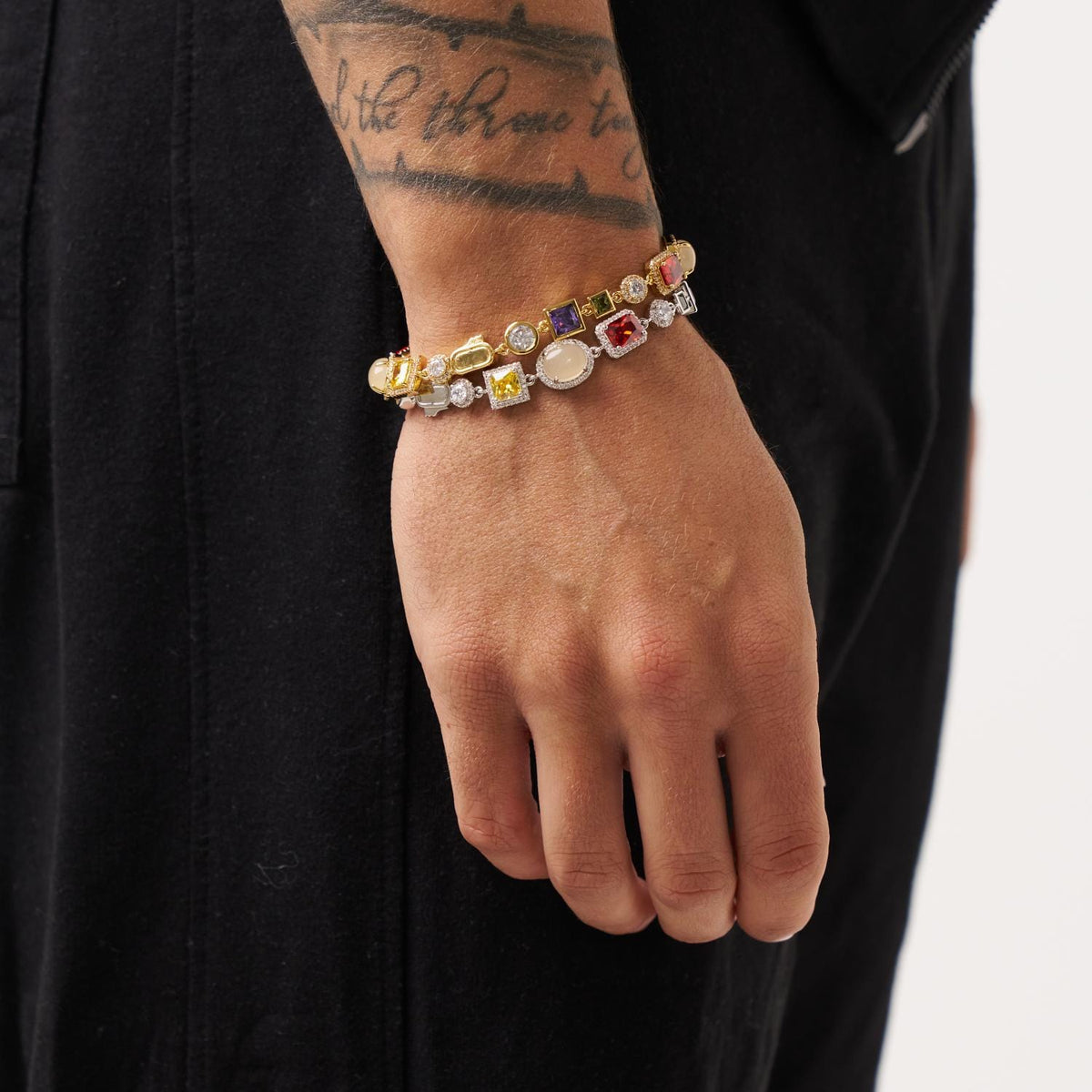 Pulsera de Piedras Preciosas (Plata)