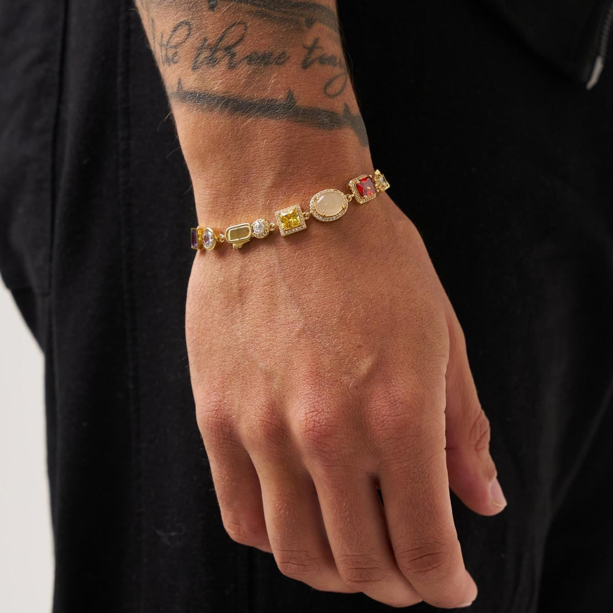 Pulsera de Piedras Preciosas (Oro)